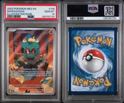 2025 POKEMON MEG EN-MEGA EVOLUTION 146 MARSHADOW ILLUSTRATION RARE PSA 10 - Image 3
