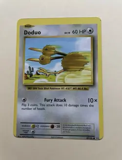 Pokemon TCG 2016 XY Evolutions Doduo 69/108 MISPRINT ERROR DOT - Image 1