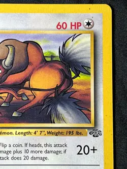 Pokemon TCG 1999 Tauros Jungle 47/64 1st Edition WotC Moderately Played MP - Image 3