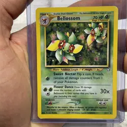 Pokemon Card TCG Bellossom Neo Genesis 3/111 Holo Unlimited Holo Rare NM Vintage - Image 1