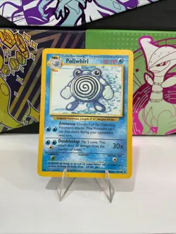 Poliwhirl 038/102 Base Set Regular LP Pokemon Card TCG - Image 1