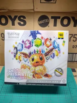 Prismatic Evolutions ETB 1 sealed case of 4 boxes dollar general pokemon HTF - Image 2