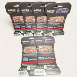 Pokemon TCG 6x Sleeved Phantasmal Flames Booster Pack Card Lot Bundle Mega Evole - Image 2
