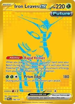 Iron Leaves ex (#176/131) - Holofoil SV - Prismatic Evolutions NM Pokemon - Image 1