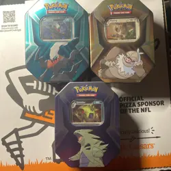 Pokemon TCG Slaking,Tyranitar & Darkrai New Sealed Collectors Tins - Image 1