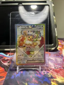 Pokemon TCG Prismatic Evolutions Eevee EX 174 Black Star Promo Card NM Condition - Image 1