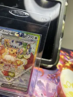 Pokemon TCG Prismatic Evolutions Eevee EX 174 Black Star Promo Card NM Condition - Image 3
