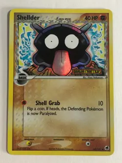 Pokemon TCG Stamped Dragon Frontiers Reverse Holographic Shellder 63/101 LP - Image 1
