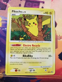 PIKACHU DP16 POKEMON BLACK STAR PROMO HOLO RARE DIAMOND PEARL - Image 1