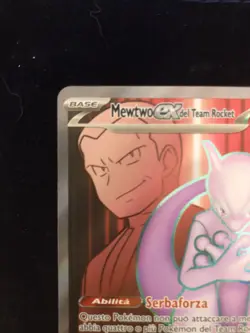 Mewtwo EX del Team Rocket Full Art 213/182 Rivali Predestinati - Carta Pokemon - Image 2