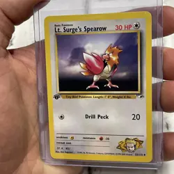 LT. SURGE’S SPEAROW - 1st Edition Gym Heroes - 52/132 Uncommon Pokemon NM/MT - Image 2