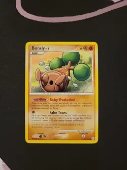 Pokemon Bonsly 71/130 Diamond And Pearl Common Non-Holo LP Condition - Image 1