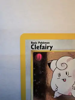 Pokemon TCG Clefairy #6/130 Holo Rare Unlimited Edition Base Set 2 MP SWIRL - Image 2