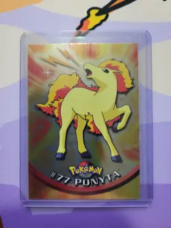 #77 Ponyta Foil - Pokemon Topps Silver Holo Card - Image 1