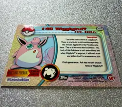 Pokemon TCG - Wigglytuff - TOPPS | Chrome Holo Rare | Anim. Series 1 | No. #40 - Image 4