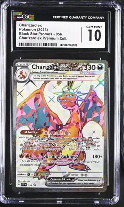 Pokemon Charizard ex Holo #56 Sword & Shield Promo 2023 - CGC 10 Gem Mint - Image 3