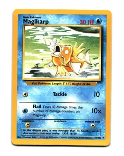 Pokemon Base Set Magikarp Uncommon 035/102 - Image 1