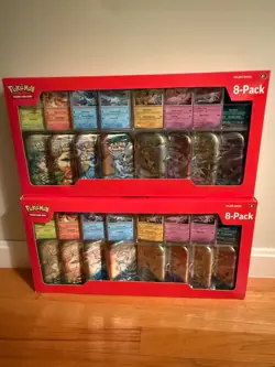 NEW Pokemon TCG Scarlet & Violet Prismatic Evolutions 8 Mini-Tin Bundle Costco - Image 2