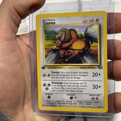 Pokemon TCG Cards 1st Edition Tauros 47/64 Jungle Uncommon Vintage NM/MT Pokemon - Image 2