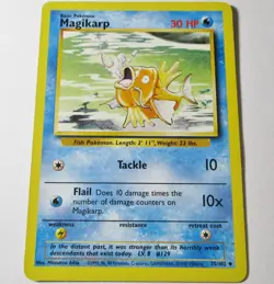 Magikarp 35/102 Base Set Unlimited Common Pokemon Card WOTC LP - Image 1