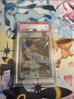 Pokemon Raichu Paldea Evolved Illustration Rare #211 PSA 9 Mint - Image 1