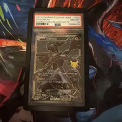 PSA 10 GEM MINT 2021 POKEMON CELEBRATIONS FULL ART ZEKROM BLACK/WHITE 114/114 - Image 1