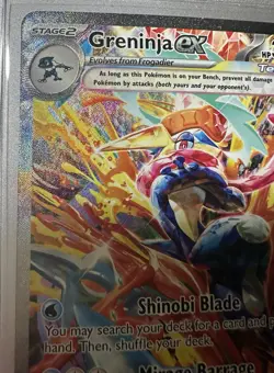 2024 POKEMON GRENINJA EX TWILIGHT MASQUERADE SPECIAL ILLUSTRATION #214/167! MINT - Image 2