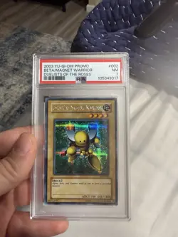 Yugioh PSA 7 Beta the Magnet Warrior DOR-002 Secret Rare Promo 2003 - Image 1