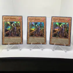 Yugioh Tyrant Dragon RP02-EN056 Super Rare Near Mint Playset - Image 1