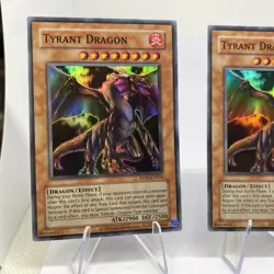 Yugioh Tyrant Dragon RP02-EN056 Super Rare Near Mint Playset - Image 3