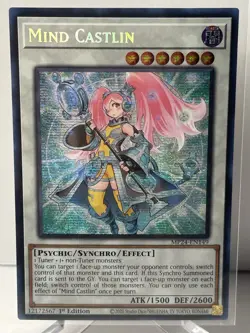 Yugioh TCG Mind Castlin MP24-EN149 1st Edition Prismatic Secret Rare - Image 1