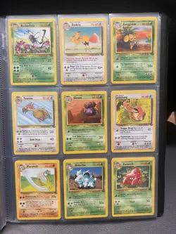 Jungle Set Complete Common and Uncommon 32 Pokemon Cards Bundle 1999 WOTC NM-LP - Image 1