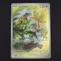 Pokemon TCG Card Caterpie 172/165 S&V 151 Illustration Rare *English* - NM - Image 1