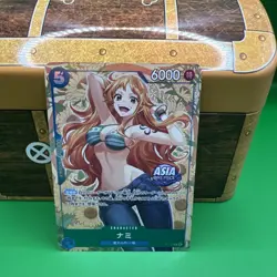 ONE PIECE CARD GAME Mini-tin Pack Set Vol.2 Nami P-112 Asia Exclusive Promo 2025 - Image 1