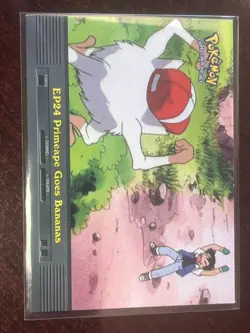 EP24 Primeape Goes Bananas - TV Animation Edition - Pokemon Topps Card - Image 1