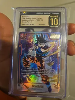 Dragon Ball Super Card Game Son Goku Awakened Pulse FB01-139 Regular Secret Rare - Image 1