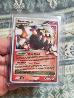Pokemon Card Heatran LV. X DP31 Diamond & Pearl Black Star Promo Light Play - Image 1