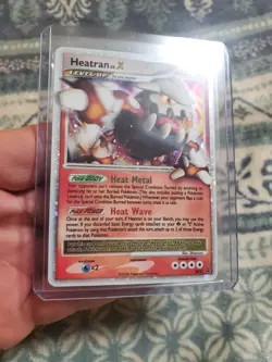 Pokemon Card Heatran LV. X DP31 Diamond & Pearl Black Star Promo Light Play - Image 2