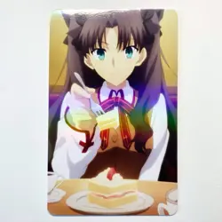 Fate/Stay Night Rin Tohsaka Sexy Doujin Waifu Girl Lewd Anime Art Goddess Card - Image 1