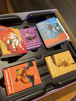 Pokemon TCG: BATTLE ACADEMY BOX | Pikachu Mewtwo Charizard Decks + Extra Cards! 820650807893 - Image 3