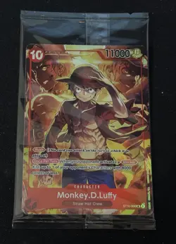 50 - SEALED Monkey.D.Luffy Treasure Booster ST10-006 One Piece SR Promo Card LOT - Image 4