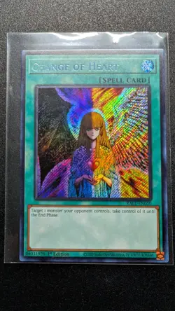 Change of Heart - RA01-EN050 - Secret Rare 1st Edition Yugioh TCG Card - Image 1