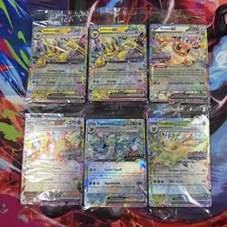 Lot Of 6 Sealed Prismatic Evolutions Surprise Box Stamped Promo Cards - Image 1