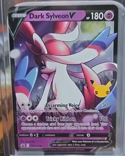 Pokemon TCG "Dark Sylveon V" HP 180 Celebrations Promo Card, 2021, SWSH134,RAW - Image 1
