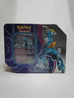 Pokemon Trading Card Games Paradox Destinies Iron Crown ex Tin - 5 Packs Sealed - Image 1