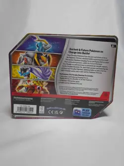 Pokemon Trading Card Games Paradox Destinies Iron Crown ex Tin - 5 Packs Sealed - Image 2