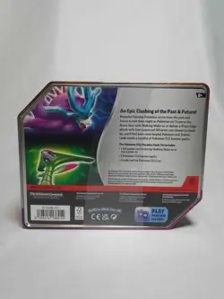 Pokemon Trading Card Game Paradox Clash Iron Leaves ex tin Sealed - Image 2