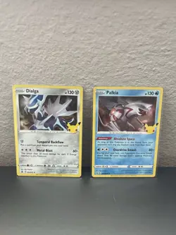 Palkia and Dialga Celebrations HOLOS 2 Card Set NM! - Image 1