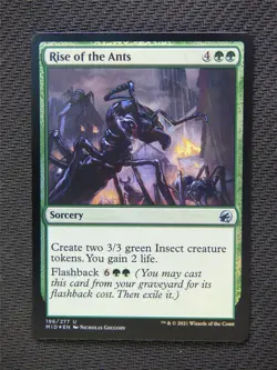 Rise of the Ants Foil - Innistrad Midnight Hunt Cards - Mtg Card #3NI - Image 1