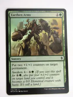MTG Magic Cards: EARTHEN ARMS FOIL # 36G33 - Image 1